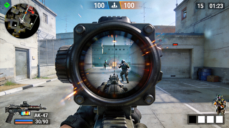 CSGO职业选手赛场第一视角瞄准镜画面